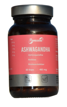 Ashwagandha mit Rotklee, 50 caps, bei Wechseljahren, mit Phytoöstrogenen